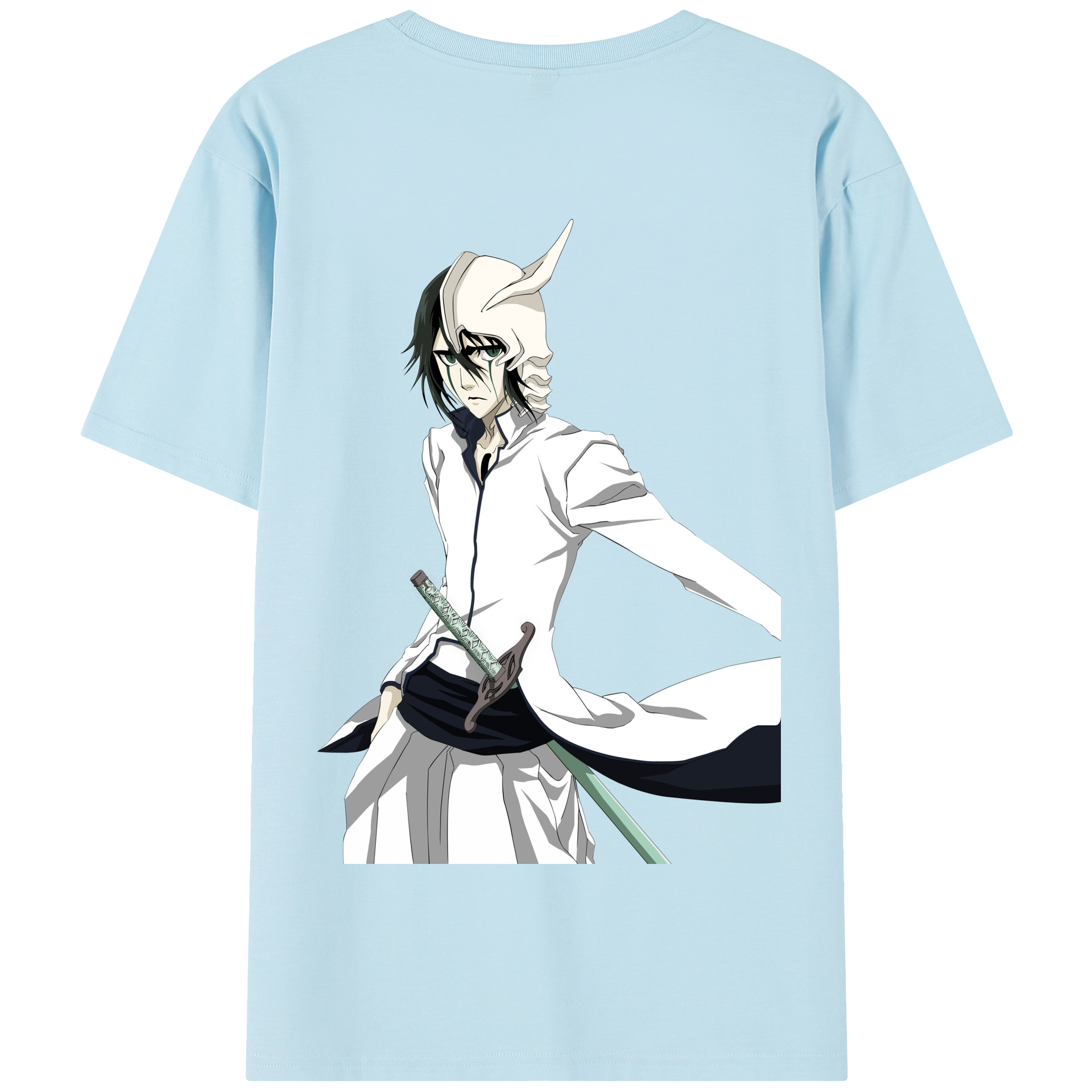 （画像用） ブリーチ ウルキオラ·シファー BLEACH Ulquiorra cifer 綿100％半袖Tシャツ（背面プリント）